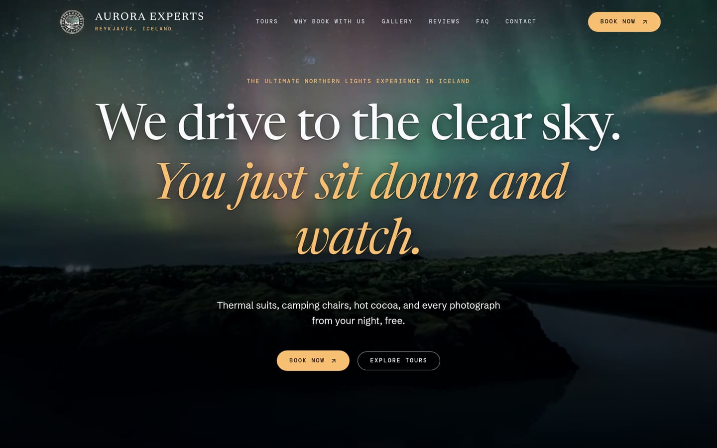 Aurora Experts, Norðurljósaferðir