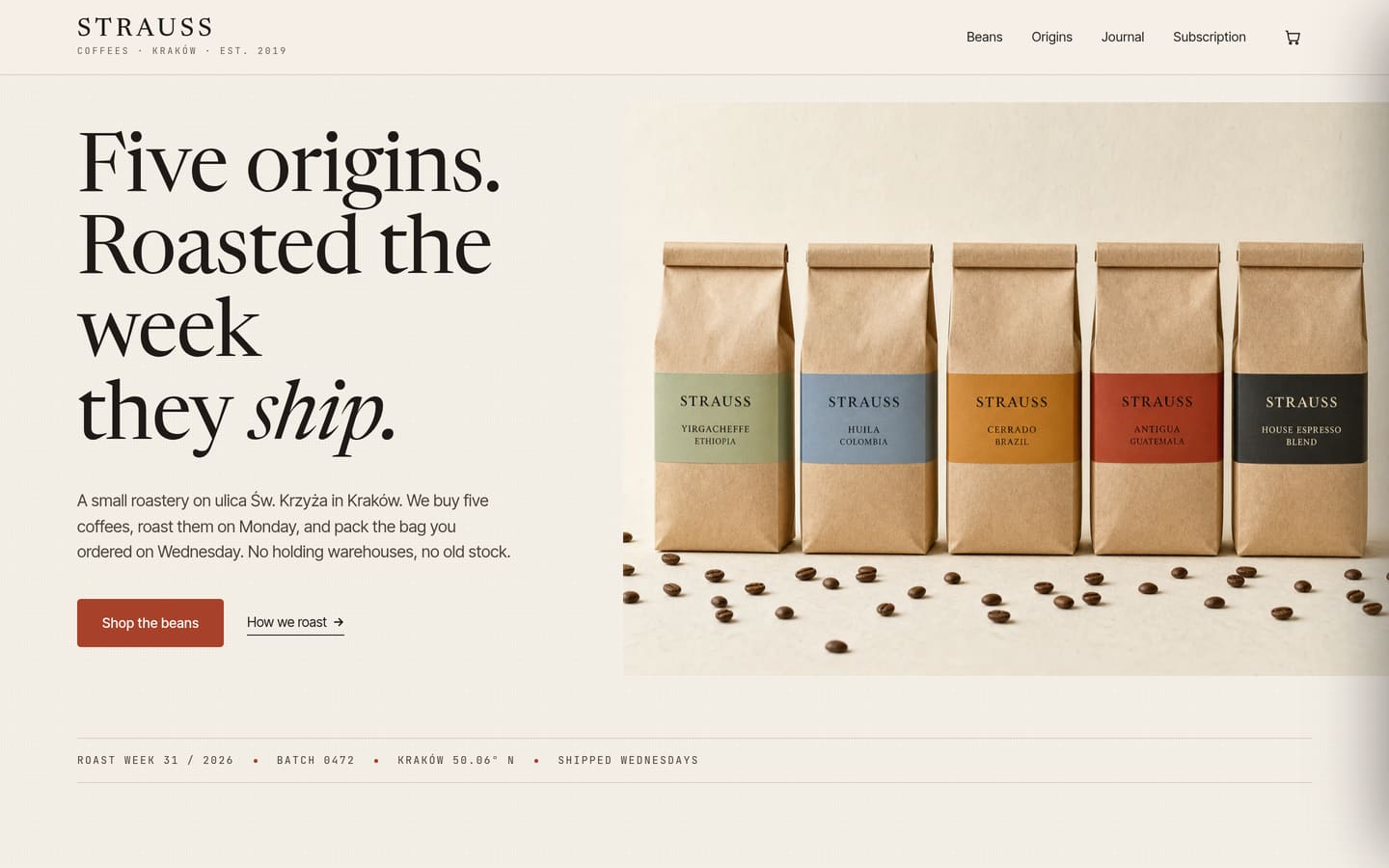 Strauss Coffees, Netverslun